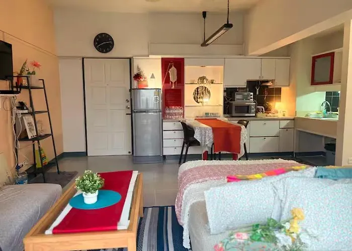Cozy 1br Walk To Bts And Airport Rail Link Close To Malls T Appartement *