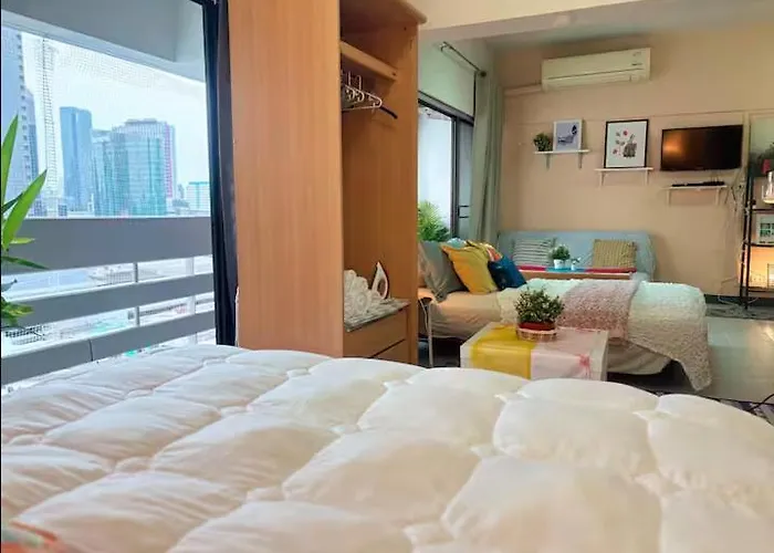 Cozy 1br Walk To Bts And Airport Rail Link Close To Malls T Appartement