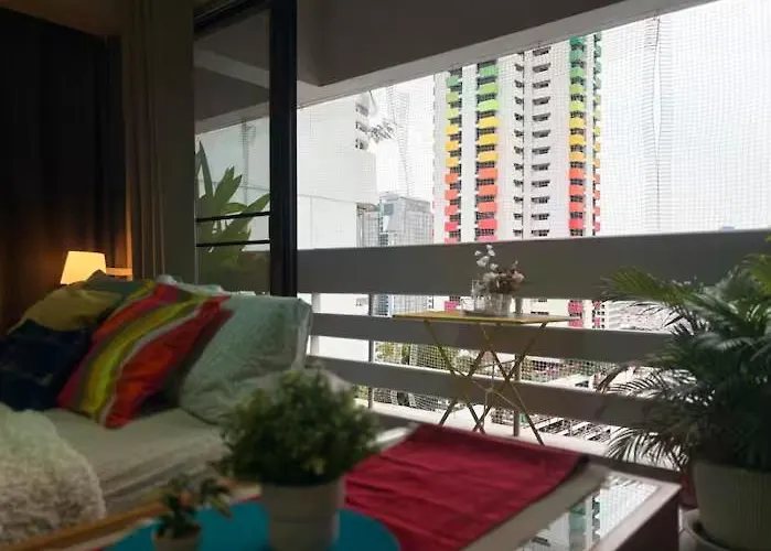 Cozy 1br Walk To Bts And Airport Rail Link Close To Malls T *