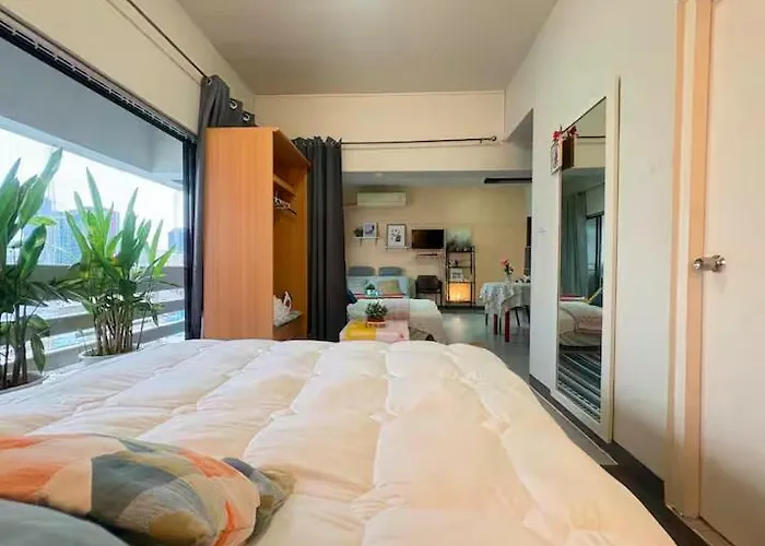 Cozy 1br Walk To Bts And Airport Rail Link Close To Malls T Appartement *