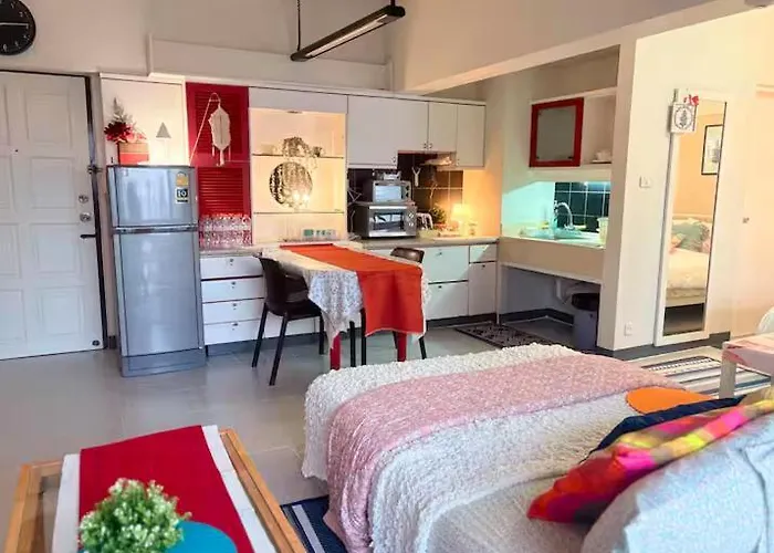 Cozy 1br Walk To Bts And Airport Rail Link Close To Malls T Appartement *