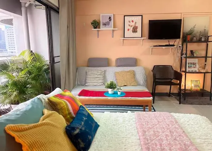 Cozy 1br Walk To Bts And Airport Rail Link Close To Malls T *