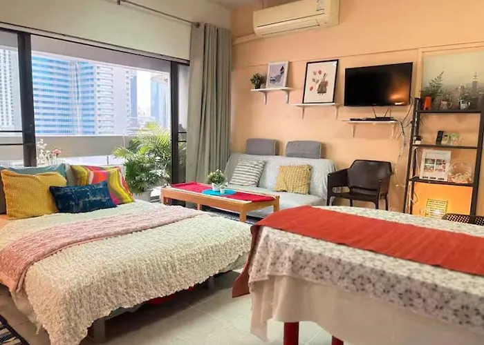 Cozy 1br Walk To Bts And Airport Rail Link Close To Malls T Bangkok
